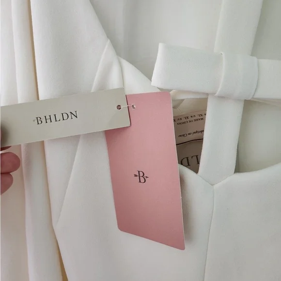 BHLDN White Halter Mini Dress - Picture 5 of 6